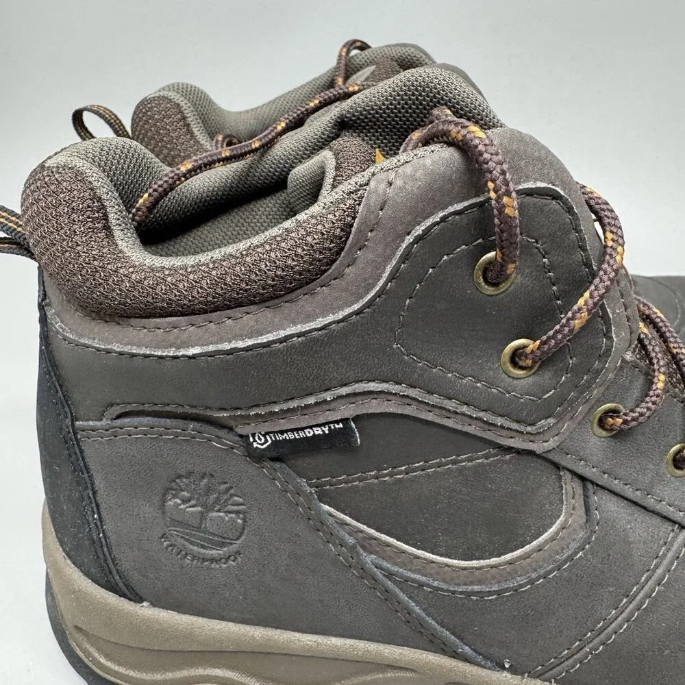 Timberland Mt. Maddsen Waterproof Boots Boys Size 7 Shoes Brown Leather
